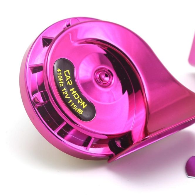 Other Accessories | 12V 2Pcs Loud Air Electric Snail Horn Dual Tone Snail Horn for Motorcycles Cars Small Yact Pink Car Repair & Maintenance Other Accessories