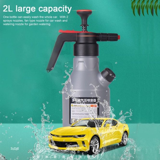 Other Accessories | 2L Foam Sprayer Car Washing Tool Foaming Pump Grey Car Repair & Maintenance Grey