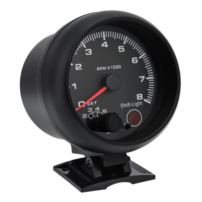 Other Accessories | 3.75 inch Car Universal Black Tachometer Gauge Blue Inter Shift light 0-8000 RPM Black Car Repair & Maintenance Black