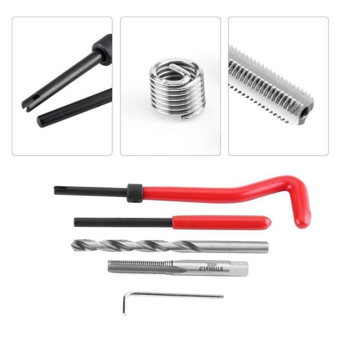 Other Accessories | 30Pcs Metric Thread Repair Insert Kit M5 M6 M8 M10 M12 M14 Helicoil Car Pro Coil Tool(M5 * 0.8) Silver Car Repair & Maintenance Other Accessories