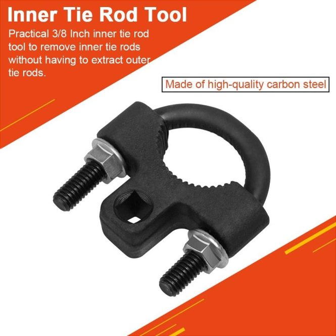 Other Accessories | 3/8 Inch Inner Tie Rod Tool Low Profile Tool for Car Chassis Rocker Removal Installation Black Car Repair & Maintenance Black