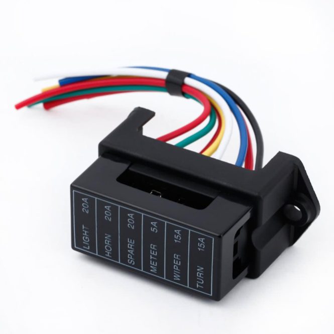 Other Accessories | 6 Way DC32V Circuit Car Trailer Auto Blade Fuse Box Block Holder Black Car Repair & Maintenance Black