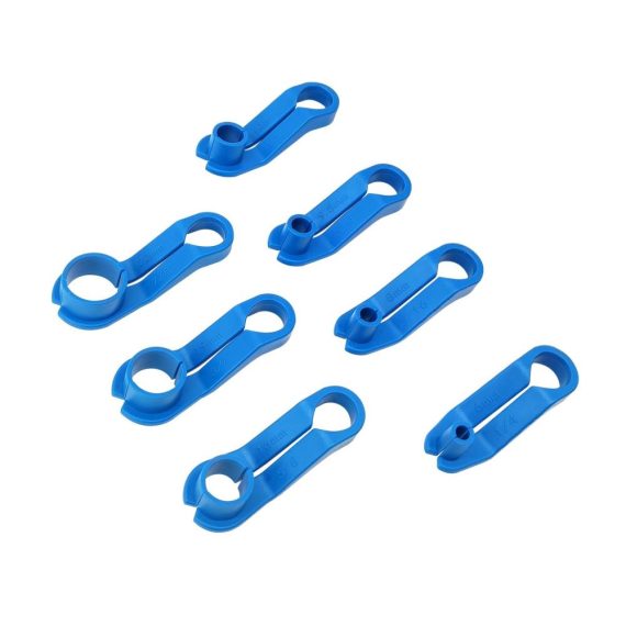 Other Accessories | 7PCS AC Fuel Line Disconnect Tools Fuel Line Angled Disconnect Tool Set Blue Replacement for Ford and Chrysler Blue Car Repair & Maintenance Blue