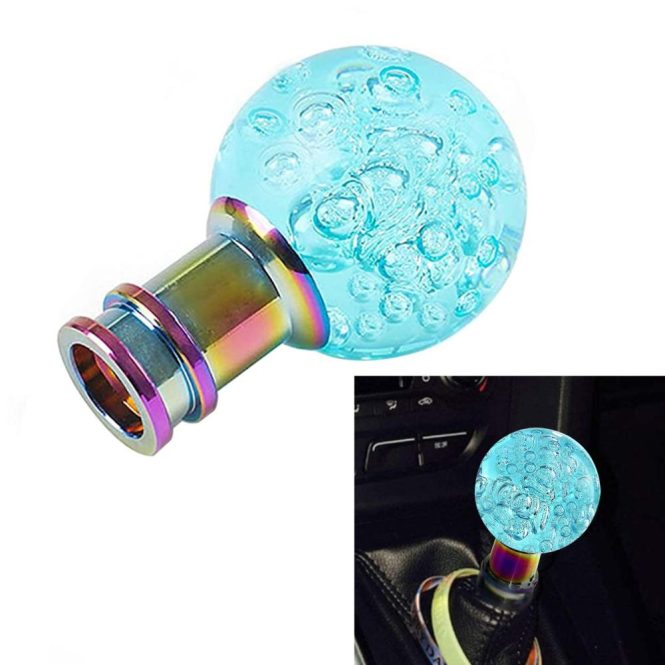 Other Accessories | Acrylic Crystal Bubble Shift Knob Round Ball Shift Knob Transparent Gear Shifter Dark Blue Sky Blue Car Repair & Maintenance Other Accessories