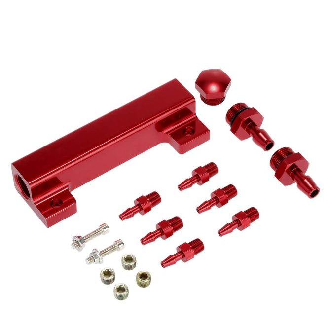 Other Accessories | Aluminum Alloy Vacuum Manifold Kits Red Car Repair & Maintenance Other Accessories