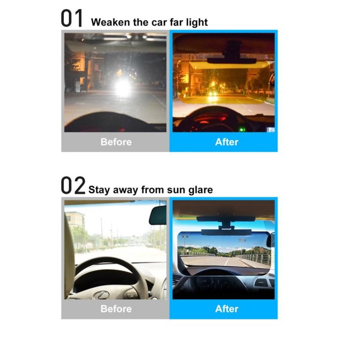 Other Accessories | Anti Sun Glare Sun Visor for Car, Prevent Glare,Sun Visor Extender UV Goggles for Cars, Car Sunshade for Visor Black Car Repair & Maintenance Black