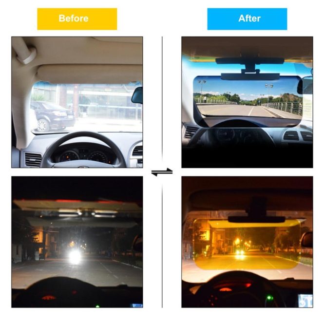 Other Accessories | Anti Sun Glare Sun Visor for Car, Prevent Glare,Sun Visor Extender UV Goggles for Cars, Car Sunshade for Visor Black Car Repair & Maintenance Black