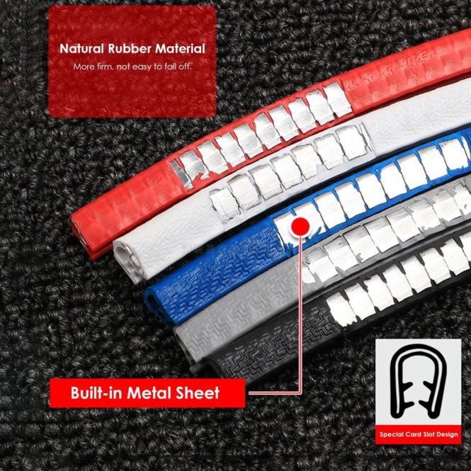 Other Accessories | Car Door Edges Guards Cover U-Shaped Rubber Seal Protector Auto Flexible Anti-Collision Door Edges Trim Protection Strips Red Car Repair & Maintenance Other Accessories