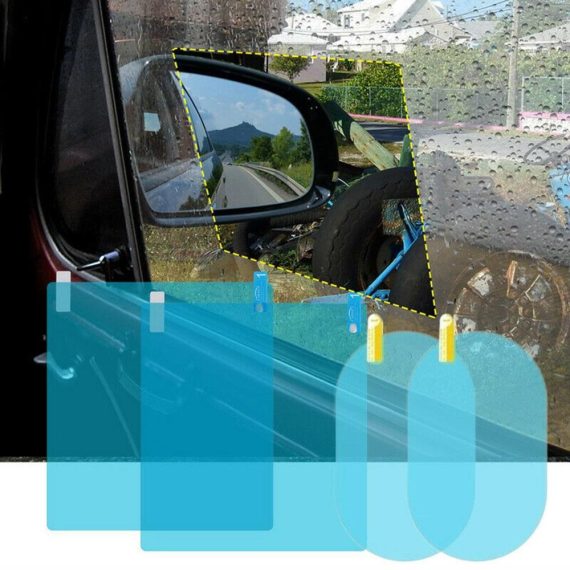 Other Accessories | Car Rear View Mirror Film Side Window Protective Film HD Anti-Fog Anti-Scratch Rainproof Waterproof  for Rear View and Side Window Sky Blue Car Repair & Maintenance Other Accessories