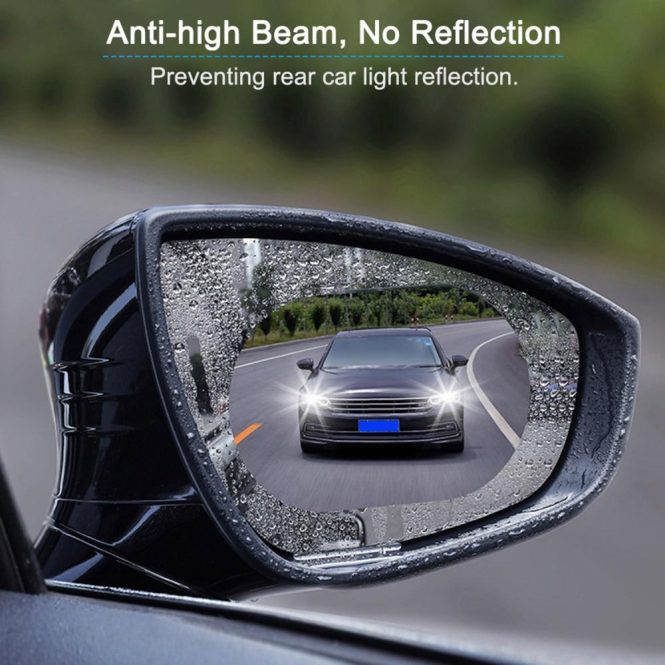 Other Accessories | Car Rear View Mirror Film Side Window Protective Film HD Anti-Fog Anti-Scratch Rainproof Waterproof  for Rear View and Side Window Sky Blue Car Repair & Maintenance Other Accessories