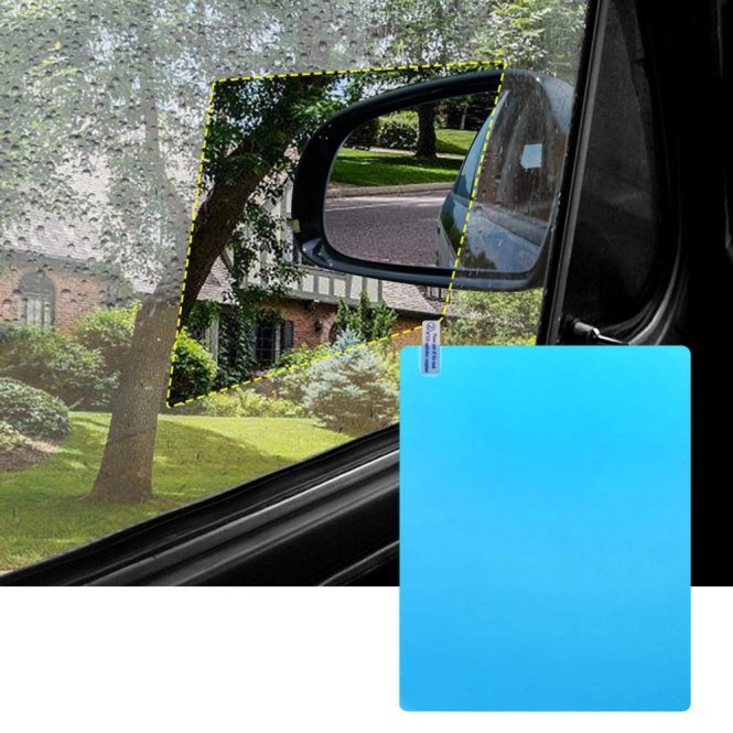 Other Accessories | Car Rear View Mirror Film Side Window Protective Film HD Anti-Fog Anti-Scratch Rainproof Waterproof  for Rear View and Side Window Sky Blue Car Repair & Maintenance Other Accessories