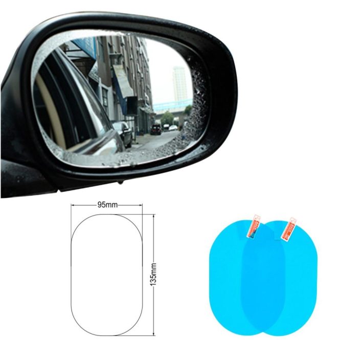 Other Accessories | Car Rear View Mirror Film Side Window Protective Film HD Anti-Fog Anti-Scratch Rainproof Waterproof  for Rear View and Side Window Sky Blue Car Repair & Maintenance Other Accessories