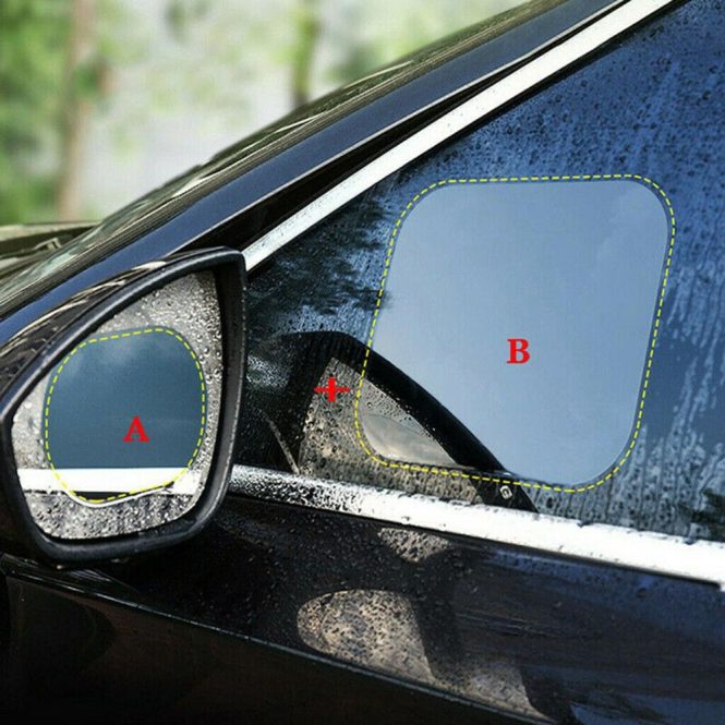 Other Accessories | Car Rear View Mirror Film Side Window Protective Film HD Anti-Fog Anti-Scratch Rainproof Waterproof  for Rear View and Side Window Sky Blue Car Repair & Maintenance Other Accessories