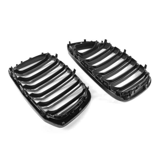 Other Accessories | Double Slat Front Kidney Grille Grill Black Replacement for BMW G01 X3 G02 X4 2018-2020 Black Car Repair & Maintenance Black