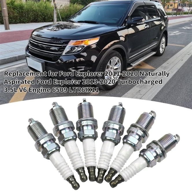 Other Accessories | Iridium Spark Plug 6PCS Replacement for Ford Explorer 2011-2020 Naturally Aspirated Ford Explorer 2013-2020 Turbocharged 3.5L V6 Engine 6509 LTR6IX11 Silver Car Repair & Maintenance Other Accessories