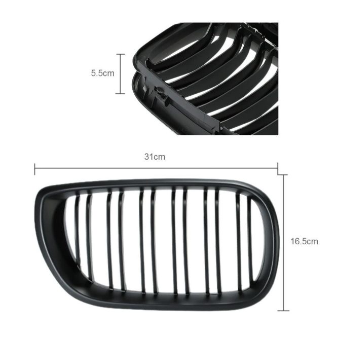 Other Accessories | One Pair Car Black Front Grilles Matte Black Car Repair & Maintenance Matte Black