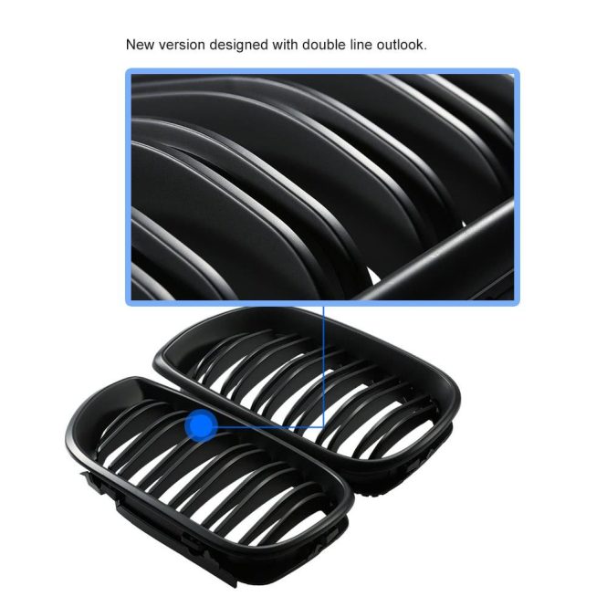 Other Accessories | One Pair Car Black Front Grilles Matte Black Car Repair & Maintenance Matte Black