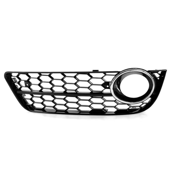 Other Accessories | One Pair Honeycomb Front Standard Bumper Fog Light Grille Cover Replacement for Audi A5 2008-2011 Black Car Repair & Maintenance Black