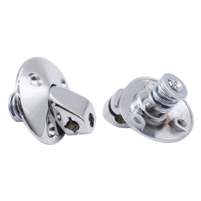 Other Accessories | One Pair Sunvisor Support Brackets Kit Chrome with Screws Bushing Silver Car Repair & Maintenance Other Accessories