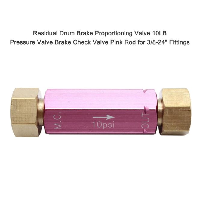 Other Accessories | Residual Disc Brake Proportioning Valve 2LB Pressure Valve Brake Check Valve Blue Rod for Disc 3/8-24” Fittings Pink Car Repair & Maintenance Other Accessories