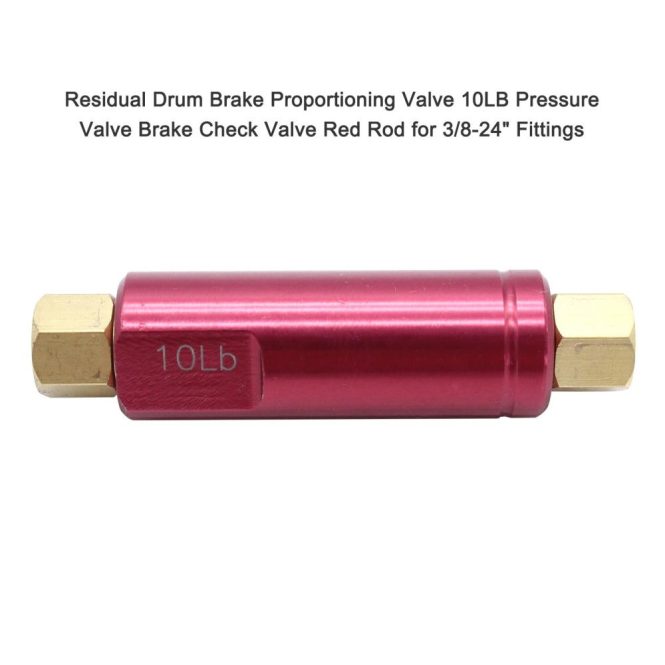 Other Accessories | Residual Disc Brake Proportioning Valve 2LB Pressure Valve Brake Check Valve Blue Rod for Disc 3/8-24” Fittings Red Car Repair & Maintenance Other Accessories