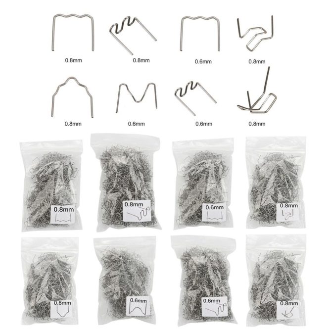 Other Accessories | Universal 100 Pcs/Set Precut 0.6mm-0.8mm Hot Wave Flat Staples For Plastic Stapler Repair Welder repair tool Other Accessories