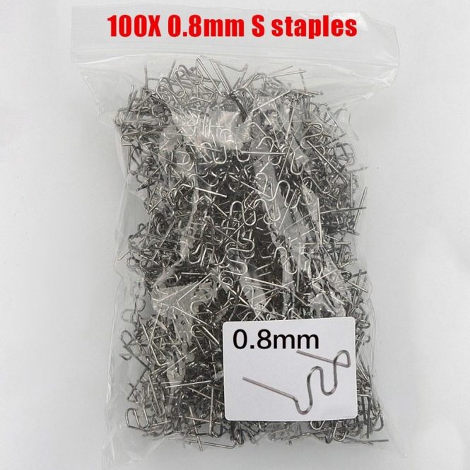 Other Accessories | Universal 100 Pcs/Set Precut 0.6mm-0.8mm Hot Wave Flat Staples For Plastic Stapler Repair Welder repair tool Car Repair & Maintenance Other Accessories