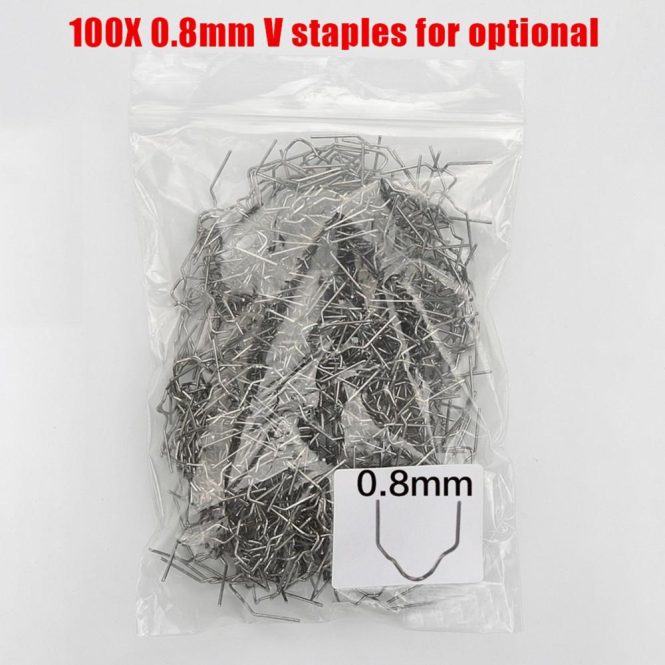 Other Accessories | Universal 100 Pcs/Set Precut 0.6mm-0.8mm Hot Wave Flat Staples For Plastic Stapler Repair Welder repair tool Other Accessories