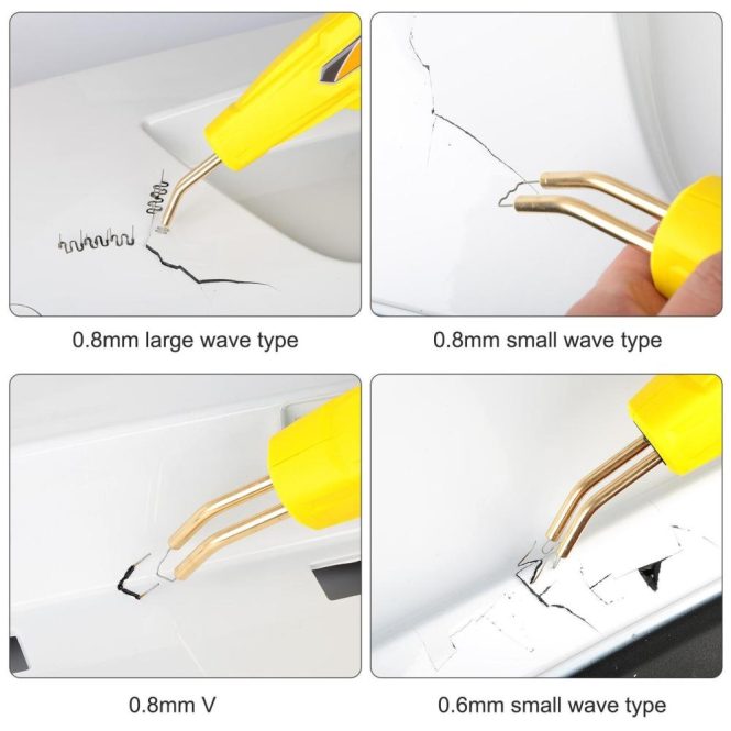 Other Accessories | Universal 100 Pcs/Set Precut 0.6mm-0.8mm Hot Wave Flat Staples For Plastic Stapler Repair Welder repair tool Other Accessories