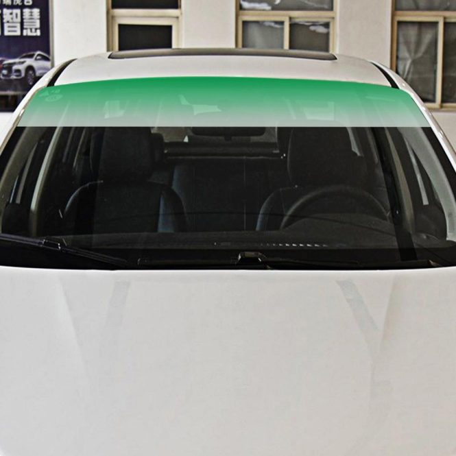 Other Accessories | Upper Front Windshield Sun Protection Sheet Gradient Auto Staining Film Creative Windshield Stickers Vehicle Body Decals Decoration Green Car Repair & Maintenance Green