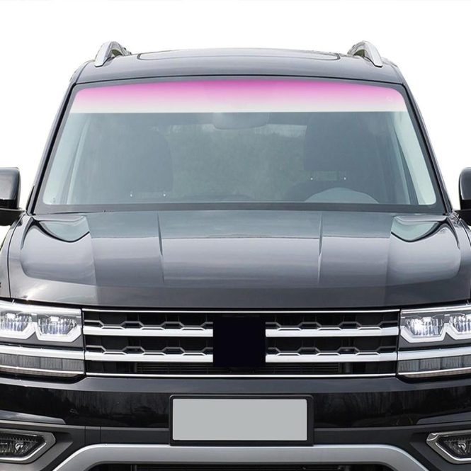 Other Accessories | Upper Front Windshield Sun Protection Sheet Gradient Auto Staining Film Creative Windshield Stickers Vehicle Body Decals Decoration Pink Car Repair & Maintenance Other Accessories