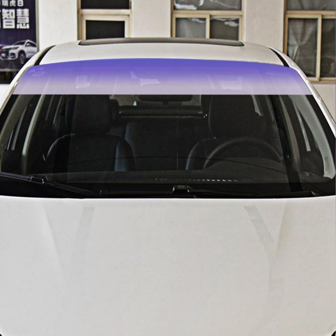 Other Accessories | Upper Front Windshield Sun Protection Sheet Gradient Auto Staining Film Creative Windshield Stickers Vehicle Body Decals Decoration Purple Car Repair & Maintenance Other Accessories