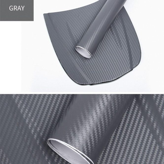 Other Accessories | Waterproof Car Stickers 3D Car Carbon Fiber Vinyl Film Dark Gray Car Repair & Maintenance Dark Gray