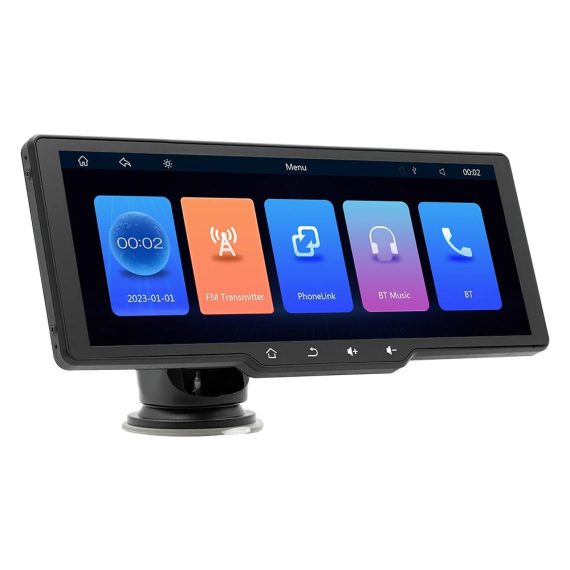 Other Car Gadgets | 10.26in Portable Wireless CarPlay Multi-language Car Video Recorder Black Car Electronics Black