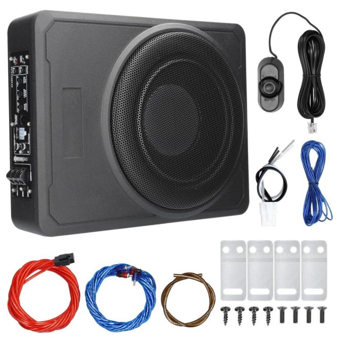 Other Car Gadgets | 10 Inch 600W Car Subwoofer High Power Pure Bass Under-Seat Power Amplifiers Speaker 12 V for Car Truck RV Black Car Electronics Black