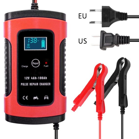 Other Car Gadgets | 12V 6A  Full Automatic Car Battery Charger Intelligent Fast Power Charging Pulse Repair Charger eu Car Electronics Other Car Gadgets