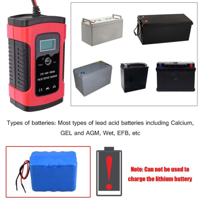 Other Car Gadgets | 12V 6A  Full Automatic Car Battery Charger Intelligent Fast Power Charging Pulse Repair Charger eu Car Electronics Other Car Gadgets