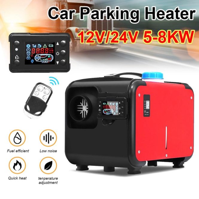 Other Car Gadgets | 12V/24V Diesel Air Heater 8KW Fast Parking Heater with LCD Display Remote Control for Car RV Truck Boats Trailer Motorhome Camper Multicolor Car Electronics Multicolor