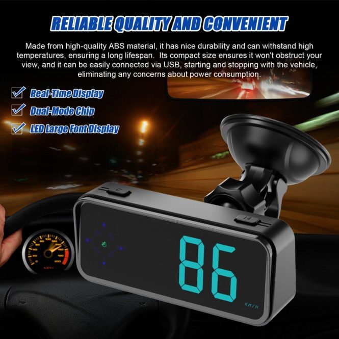 Other Car Gadgets | Car Headup Display GPS Digital Speedometer KM/H MPH Switchable Black Car Electronics Black