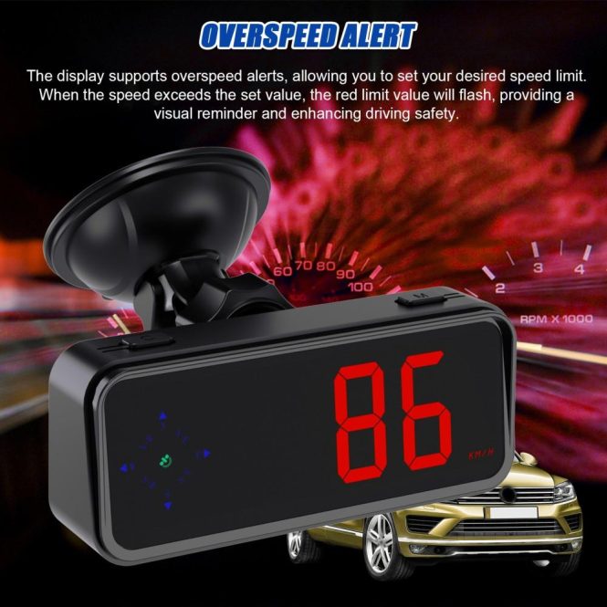 Other Car Gadgets | Car Headup Display GPS Digital Speedometer KM/H MPH Switchable Black Car Electronics Black