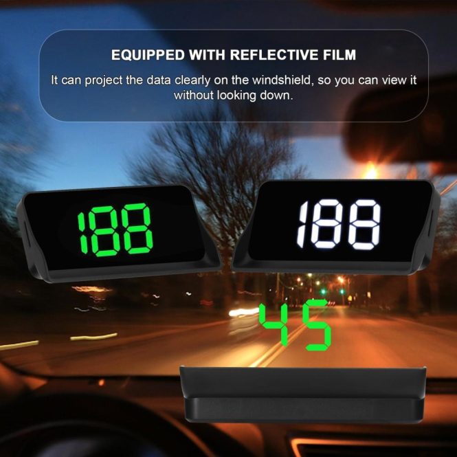 Other Car Gadgets | Car Headup Display Windshield Projection Heads Up Display LED Digital Speedometer with Reflective Film for Car Truck SUV RV Green Car Electronics Green