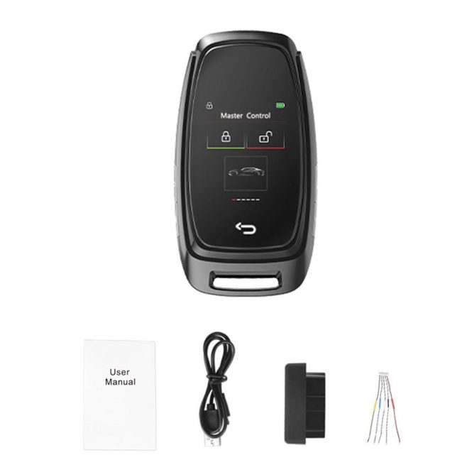 Other Car Gadgets | Car Intelligent Key with LCD Touchscreen Comfort Access Keyless Entry Black Car Electronics Black