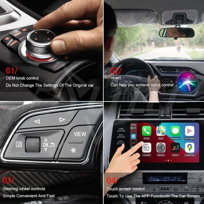 Other Car Gadgets | Car Wired To Wireless CarPlay Box Adapter Black Car Electronics Black