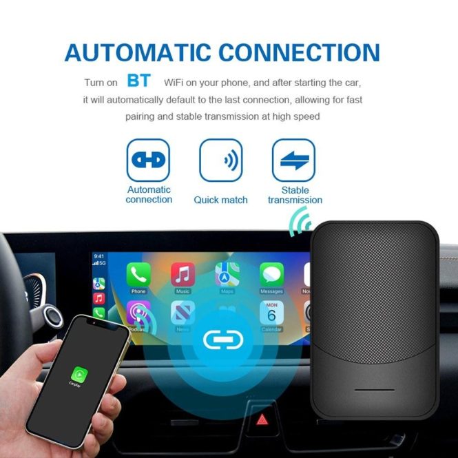 Other Car Gadgets | Car Wired To Wireless CarPlay Box Adapter Black Car Electronics Black