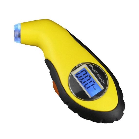 Other Car Gadgets | Digital Tire Pressure Gauge 0-150PSI Car Tire Pressure Detector with LCD Backlit Display Support Deflation for Car Truck SUV Yellow Car Electronics Other Car Gadgets