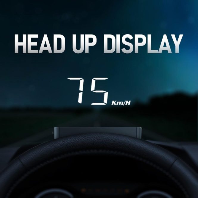 Other Car Gadgets | H90S 3.7in Universal Car HeadUp Display Digital Speedometer Black Car Electronics Black