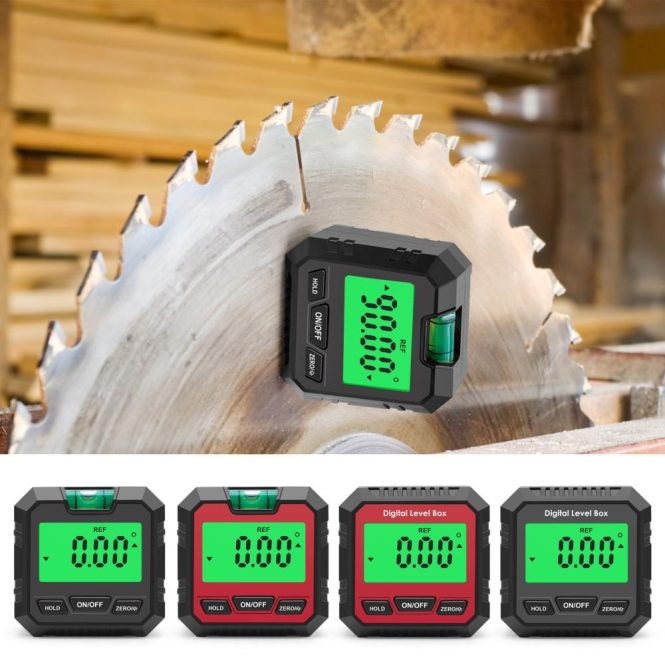 Other Car Gadgets | Mini Digital Inclinometer Protractor/Inclinometer/Level  3 IN 1 Angle Finder Angle Meter/Bevel Gauge 90° Gauge Digital Level Box for 4 x 90 Degree Measuring Range Red Car Electronics Other Car Gadgets