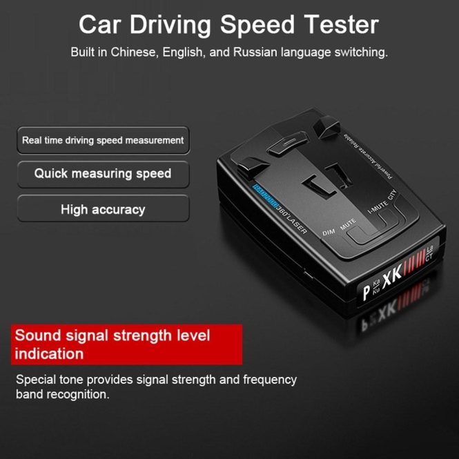 Other Car Gadgets | RAD2000 Compact Size Vehicle FlowSpeed Measurement Device Portable Car FlowVelocity Detector Accurate Car Driving Speed Tester Black Car Electronics Black