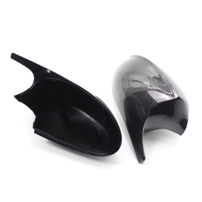 Other Decorations | 1 Pair Carbon Fiber M3 Style Side Mirror Cover Caps Replacement For BMW E90 E91 E92 E93 Black Car Decorations Black