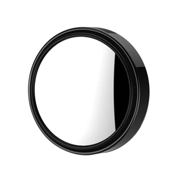 Other Decorations | 1PC Car Mini Round Mirror Blind Spot Auxiliary Rearview Mirrors 360° Rotation Wide Angle Convex Mirror Black Car Decorations Black